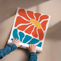 L'impression présentée en poster, sans encadrement, sur un mur neutre.
