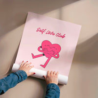 L'impression présentée en poster, sans encadrement, sur un mur neutre.