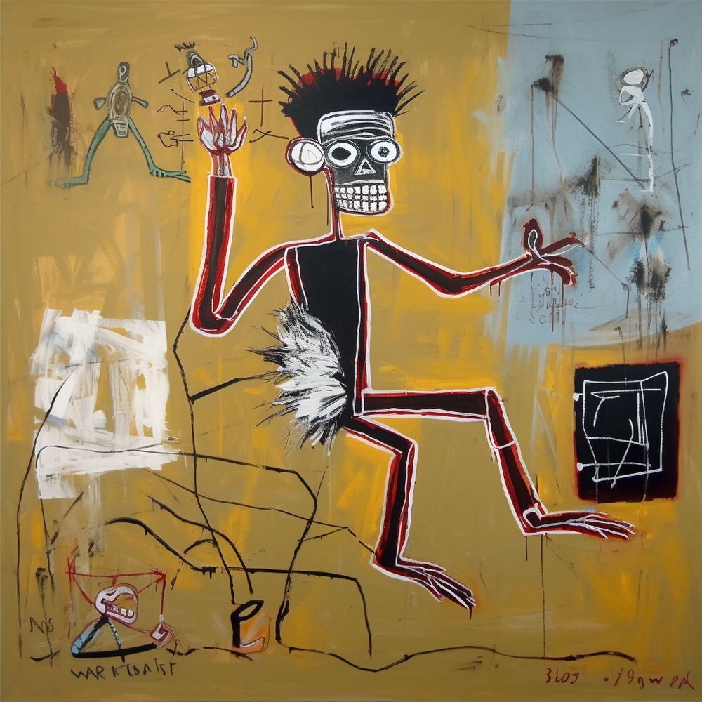Urban Basquiat Vibe-Canvas-artwall-Artwall