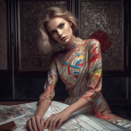 Antique Beauty in Vogue-Canvas-artwall-Artwall