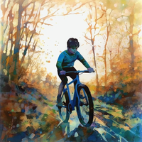 Bicycle Symphony-Canvas-artwall-Artwall