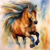 Beautiful Horse Mane-Canvas-artwall-Artwall