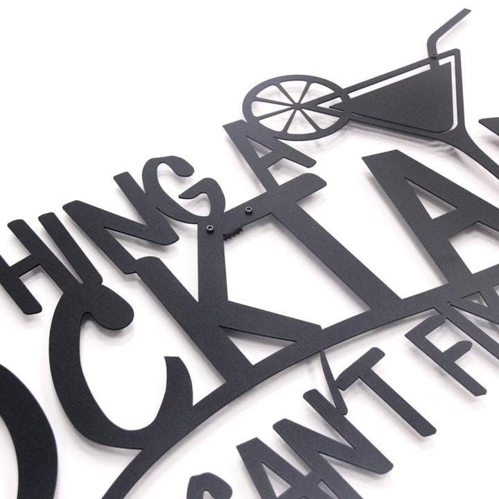 Decoration métal cocktail