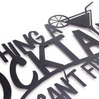 Decoration métal cocktail