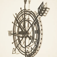 Décoration métal compas