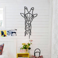 Décoration métal girafe design
