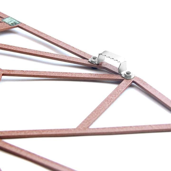 Décoration murale métal carte du monde bronze