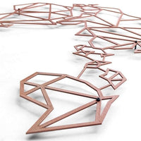 Décoration murale métal carte du monde bronze