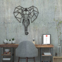 Décoration murale métal éléphant