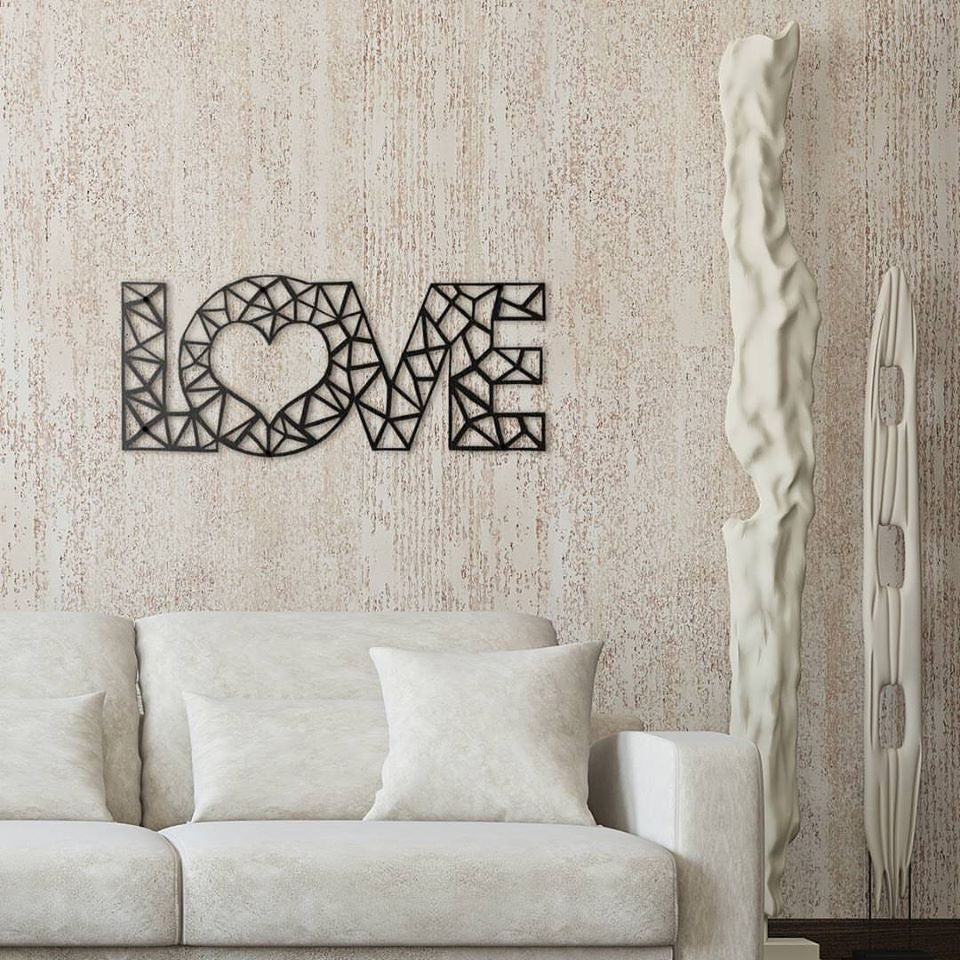 Décoration murale métal love I