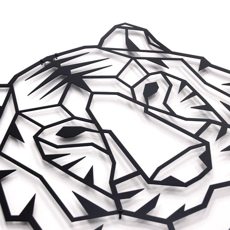 Décoration murale métal tigre