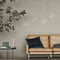 Décorations métals oiseaux blancs