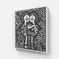Doodle do it-Canvas-artwall-20x20 cm-White-Artwall