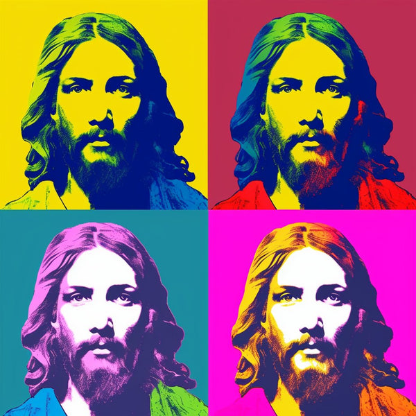 Pop art Christ-Canvas-artwall-Artwall