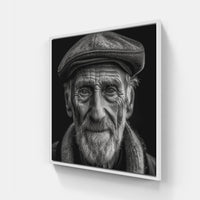 Reflective Gaze-Canvas-artwall-20x20 cm-White-Artwall