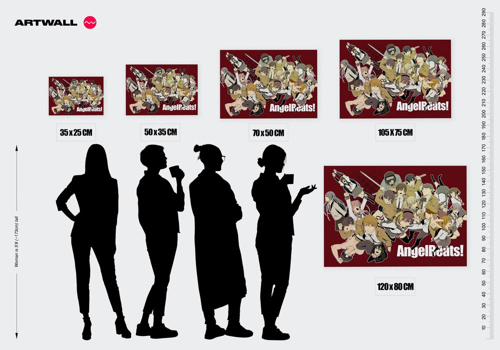 Tableau Angel Beats Personnages En Action - comparaison
