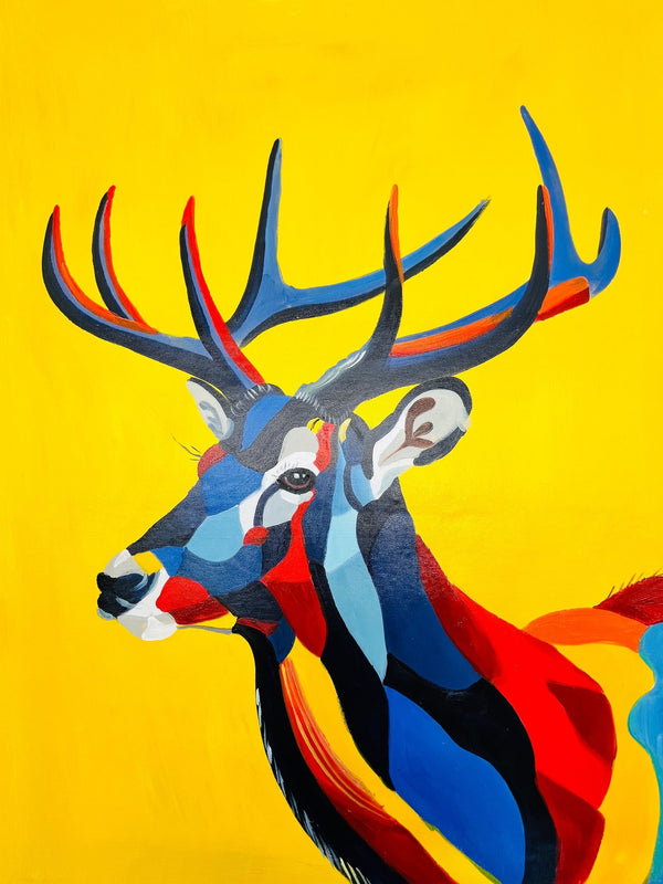 Tableau Original Cerf Majestueux