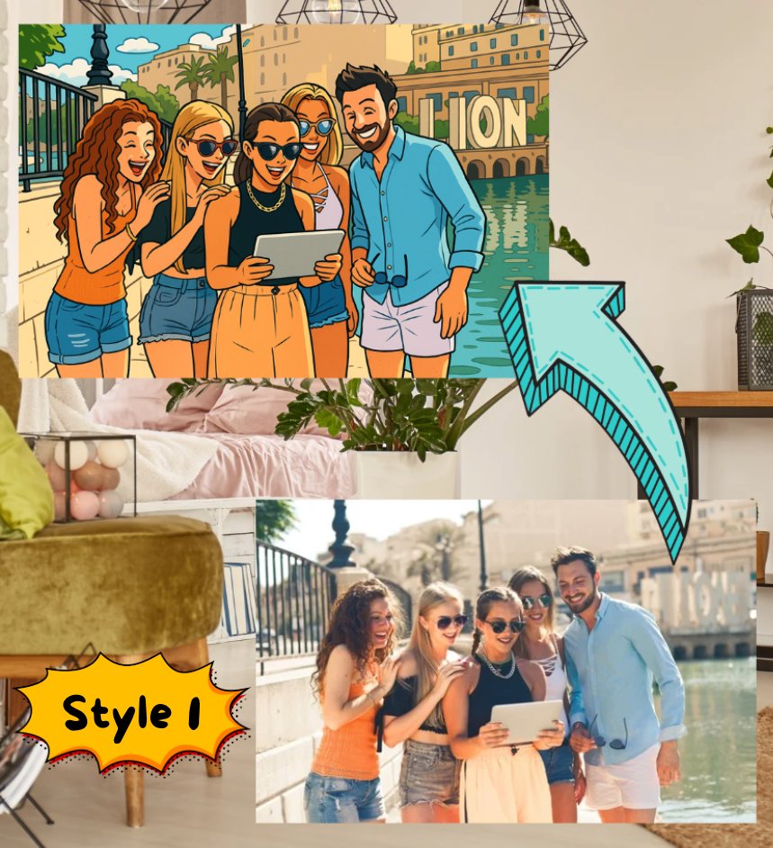 Tableau personnalisé illustration BD