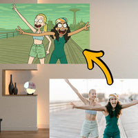 Tableau personnalisé Rick et Morty