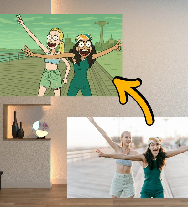 Tableau personnalisé Rick et Morty
