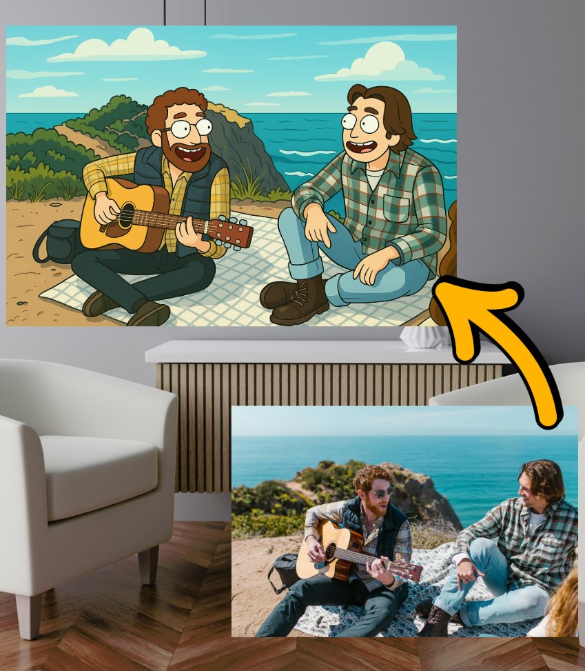 Tableau personnalisé Rick et Morty