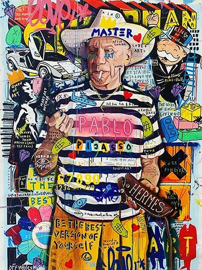 Tableau Pop Art Maître du Cubisme décoration murale artistique