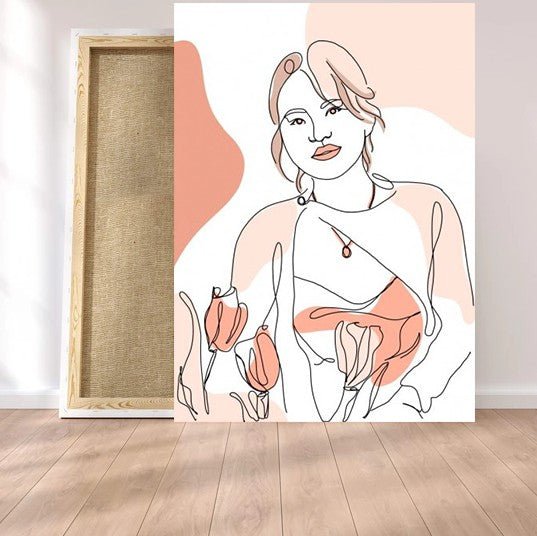 Tableau portrait line art