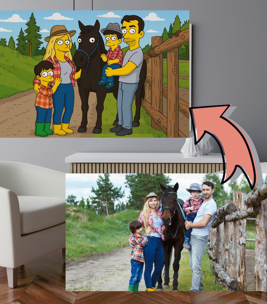 Tableau portrait Simpson