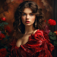 Timeless Glamour Preserved in Fashion-Canvas-artwall-Artwall
