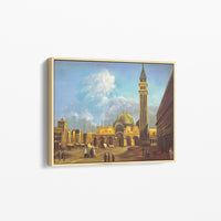 Venise : Place Saint-Marc avec la Basilique et le Campanile par Canaletto - Reproduction Artistique à l'Huile