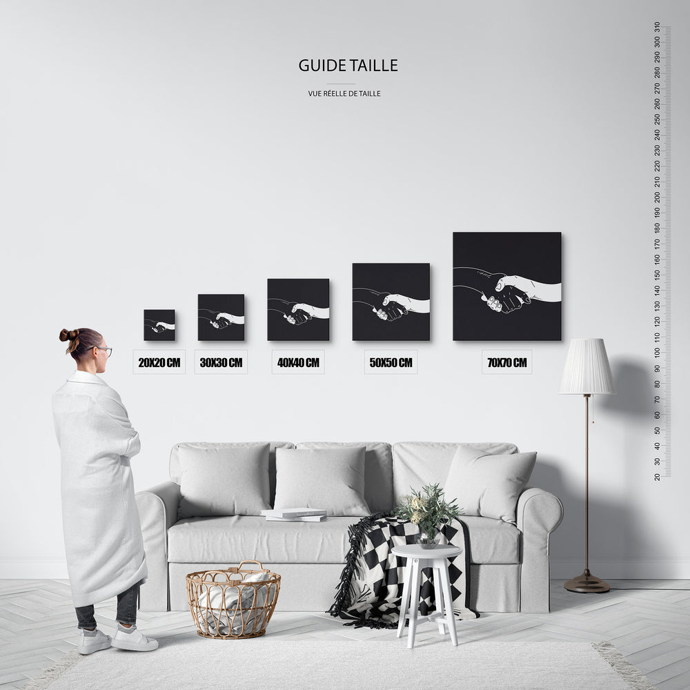 Le tableau, vue guide_taille.