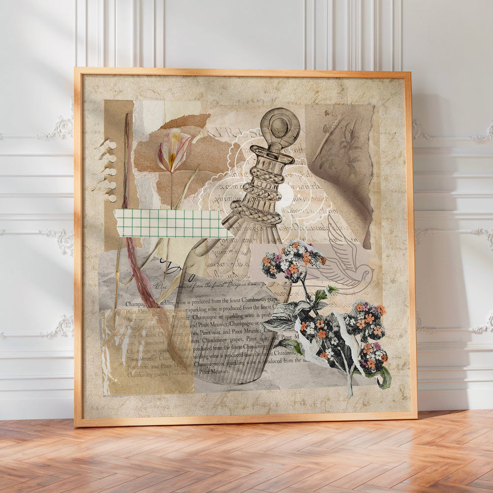 L'impression présentée en poster, sans encadrement, sur un mur neutre.