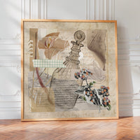 L'impression présentée en poster, sans encadrement, sur un mur neutre.