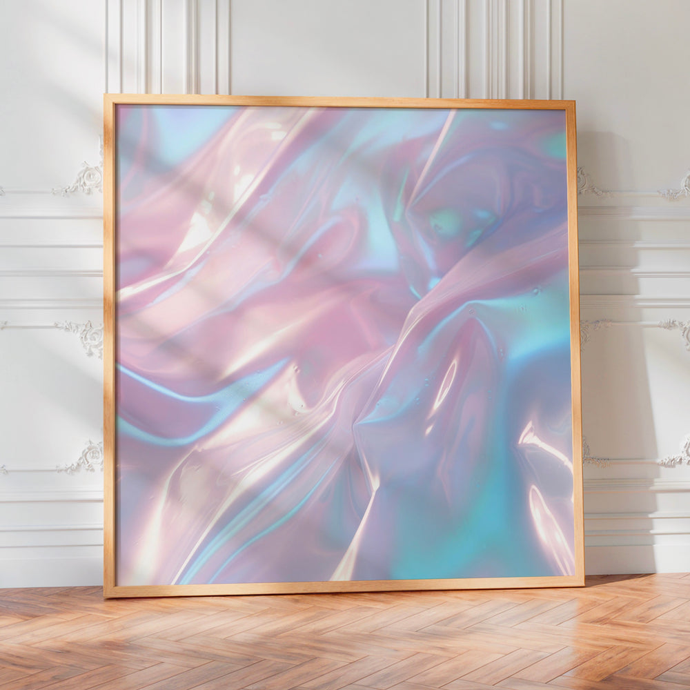 L'impression présentée en poster, sans encadrement, sur un mur neutre.