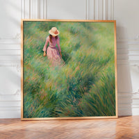L'impression présentée en poster, sans encadrement, sur un mur neutre.