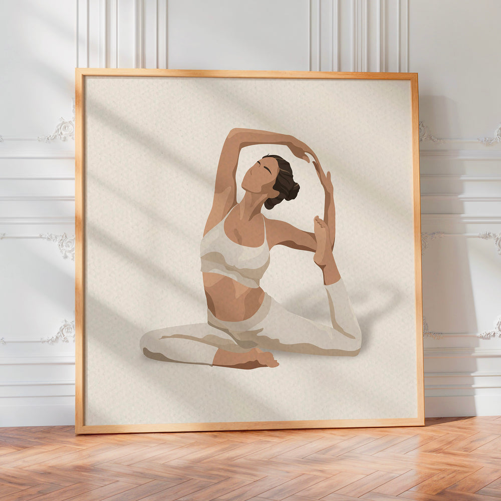 L'impression présentée en poster, sans encadrement, sur un mur neutre.