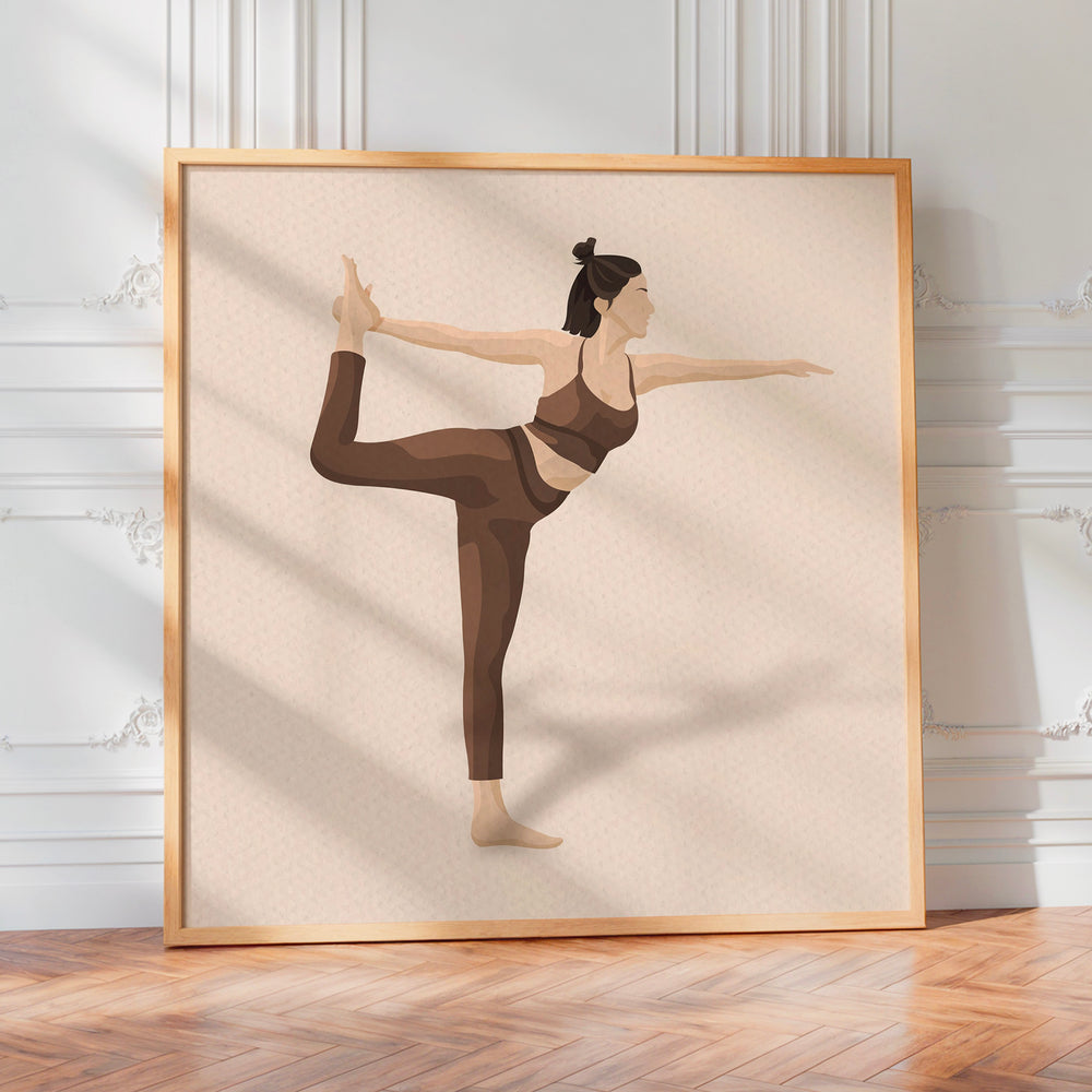 L'impression présentée en poster, sans encadrement, sur un mur neutre.