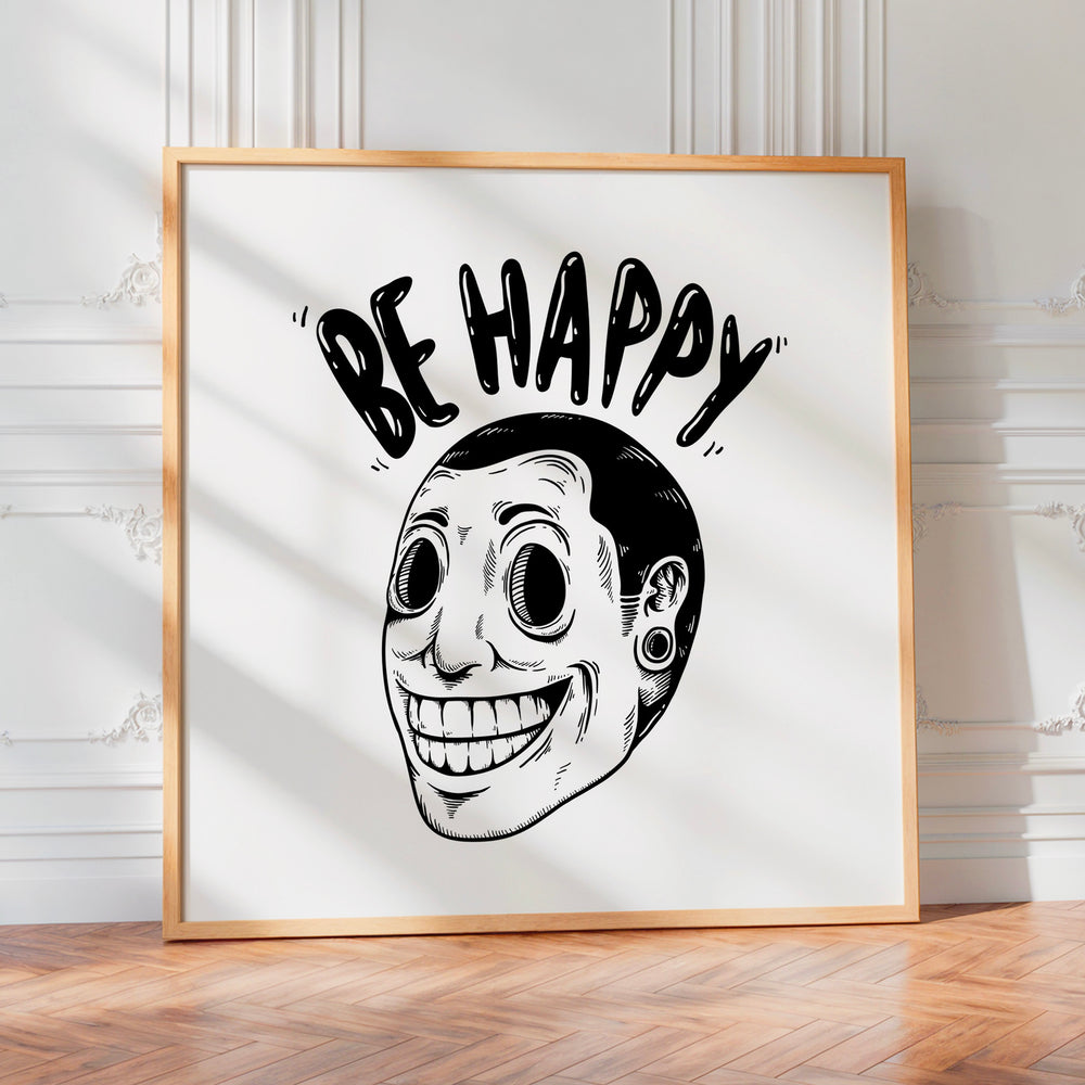 L'impression présentée en poster, sans encadrement, sur un mur neutre.