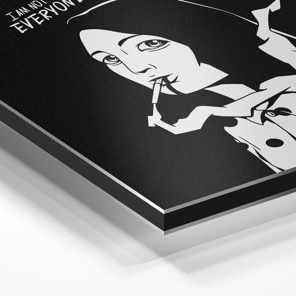 Affiche noir et blanc I am not for everyone — Aluminium Dibond