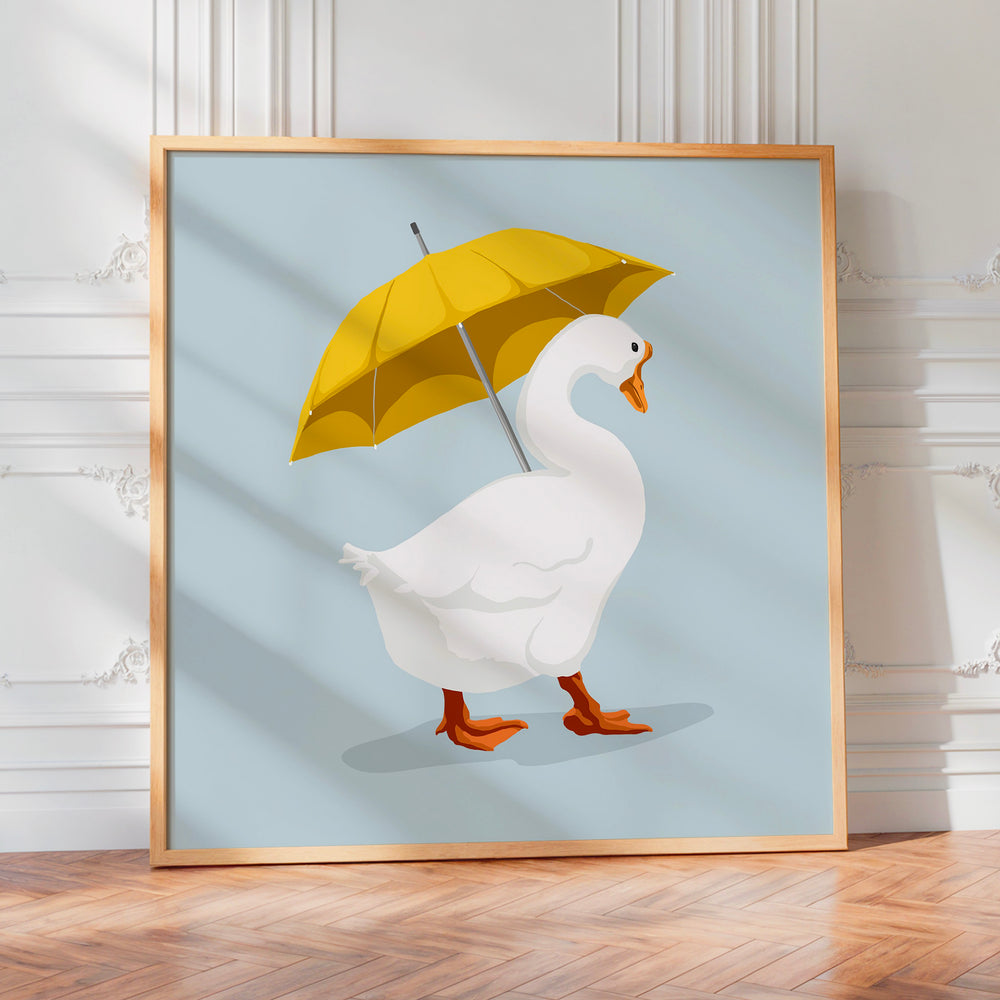 L'impression présentée en poster, sans encadrement, sur un mur neutre.
