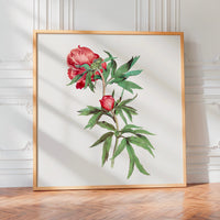 Le tableau accroché en situation dans un intérieur meublé.