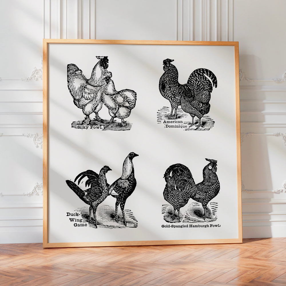 Le tableau accroché en situation dans un intérieur meublé.
