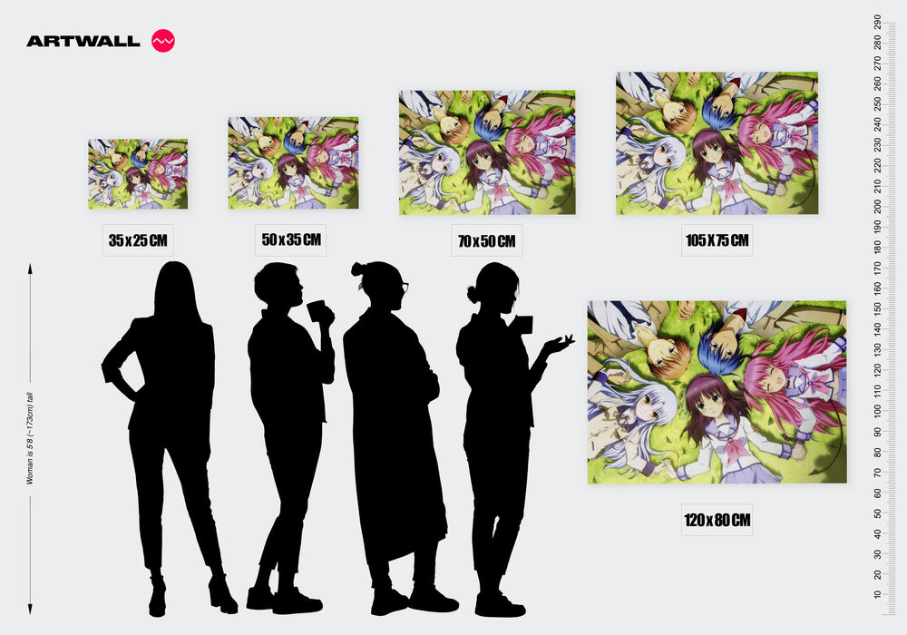 Tableau Angel Beats Amis En Cercle
