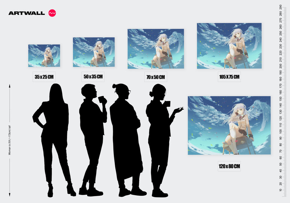 Tableau Angel Beats Ange Surbureau