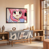 Tableau Angel Beats Fille Souriante Rose