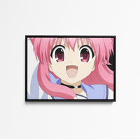 Tableau Angel Beats Fille Souriante Rose