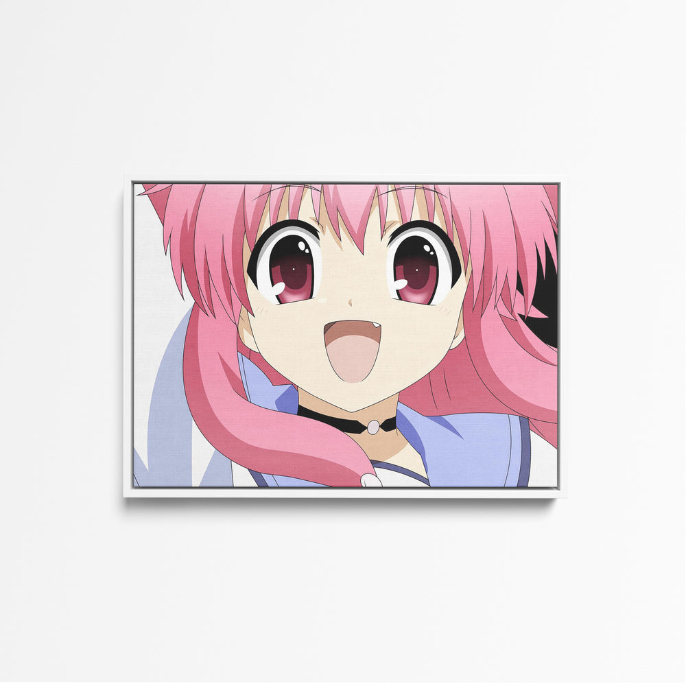 Tableau Angel Beats Fille Souriante Rose