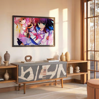 Tableau Angel Beats Filles Armees Sourire