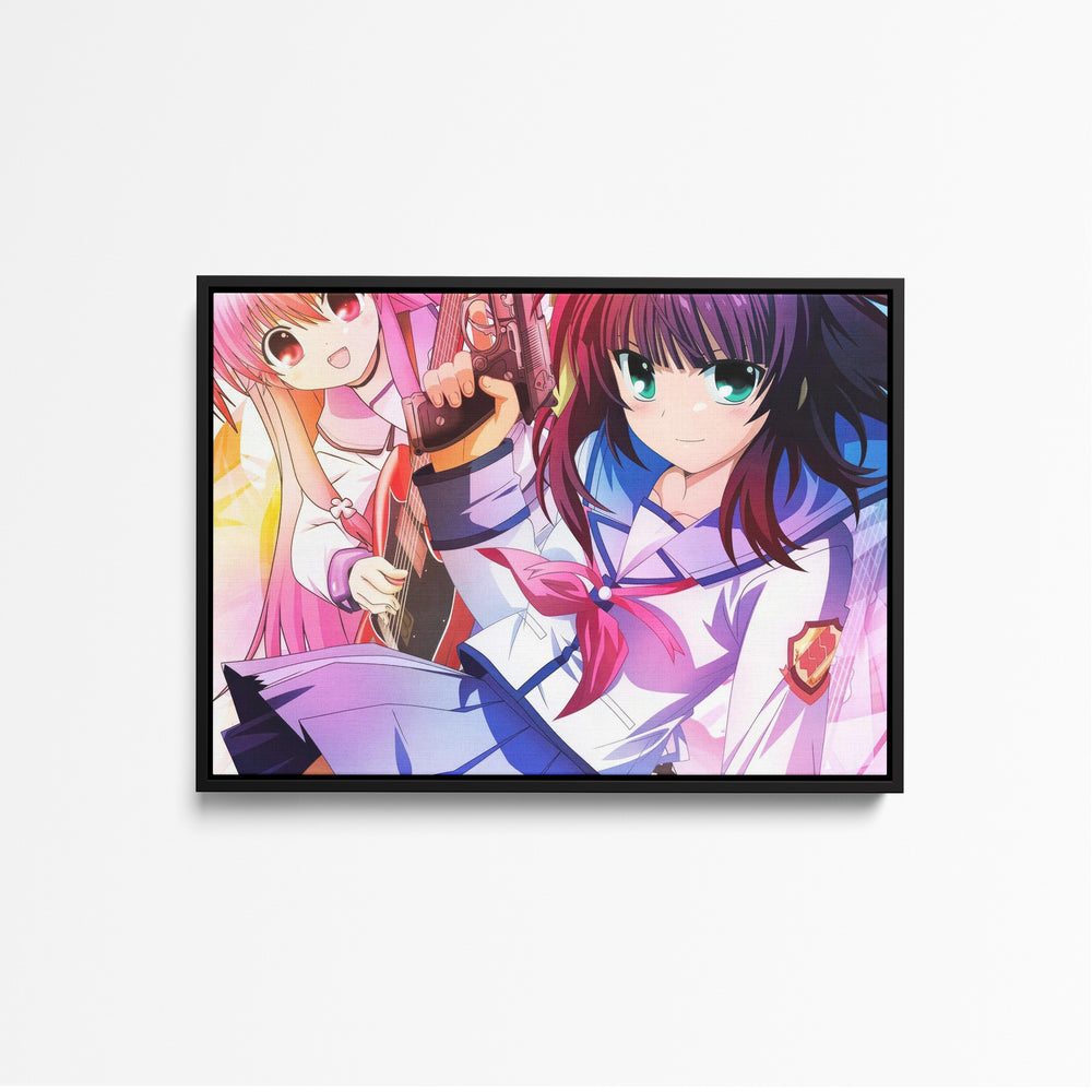 Tableau Angel Beats Filles Armees Sourire