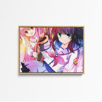 tableau-angel-beats-filles-armees-sourire_4 front wood